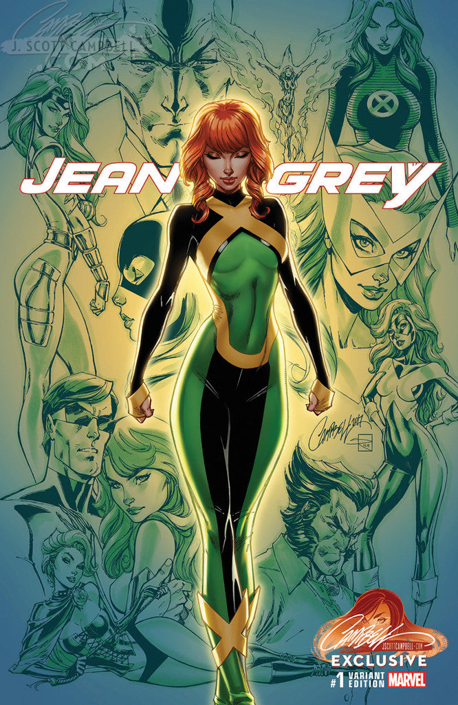 J. Scott Campbell: Jean Grey #1 EXCLUSIVE Cover – J. Scott Campbell Store