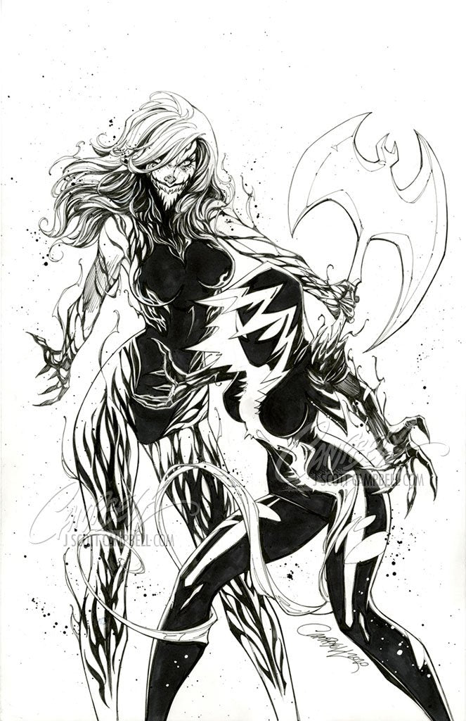 Original Art: King in Black: Gwenom vs Carnage #2 JSC EXCLUSIVE cover A
