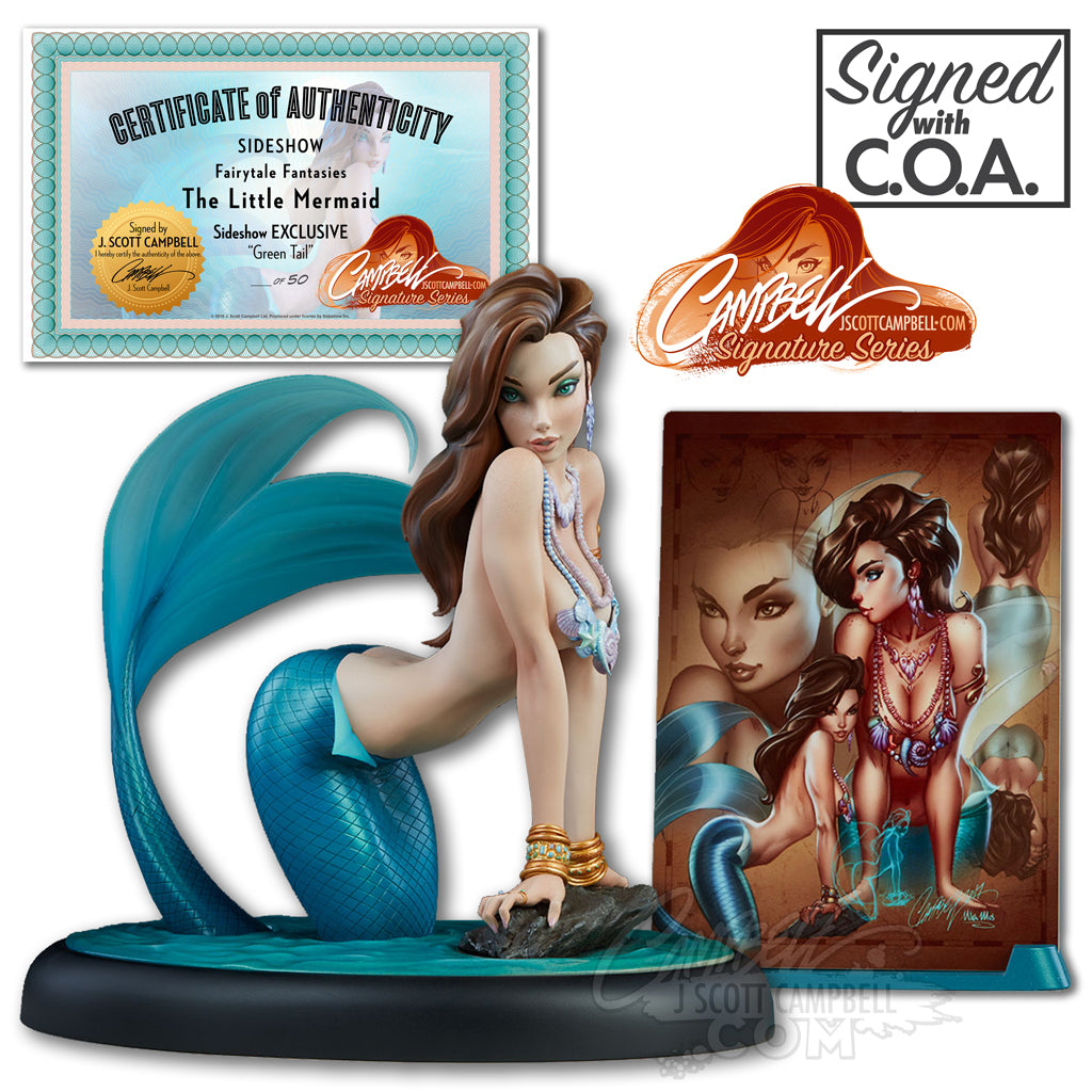 (SOLD OUT) FairyTale Fantasies 'The Little Mermaid' statues - SIGNED