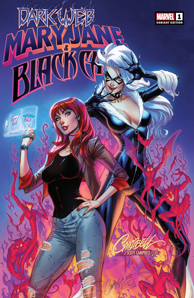 Mary Jane and Black Cat #1 "Dark Web" JSC Artist EXCLUSIVE