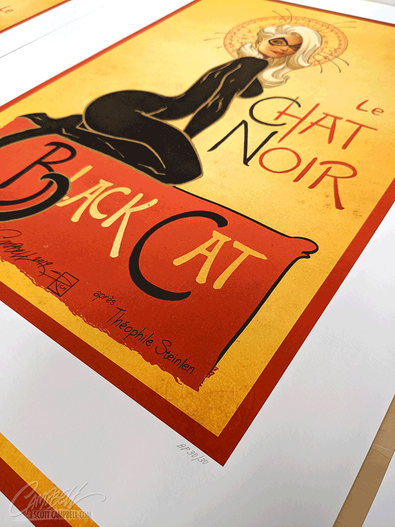 Le Chat Noir SIDESHOW Fine Art Giclée AP Print (18 x 24)
