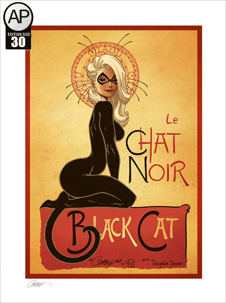 Le Chat Noir SIDESHOW Fine Art Giclée AP Print (18 x 24)