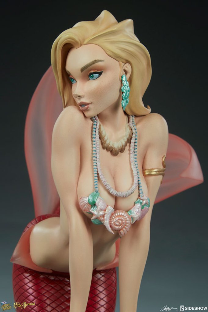 (SOLD OUT) FairyTale Fantasies The Little Mermaid 'Morning' statues - SIGNED