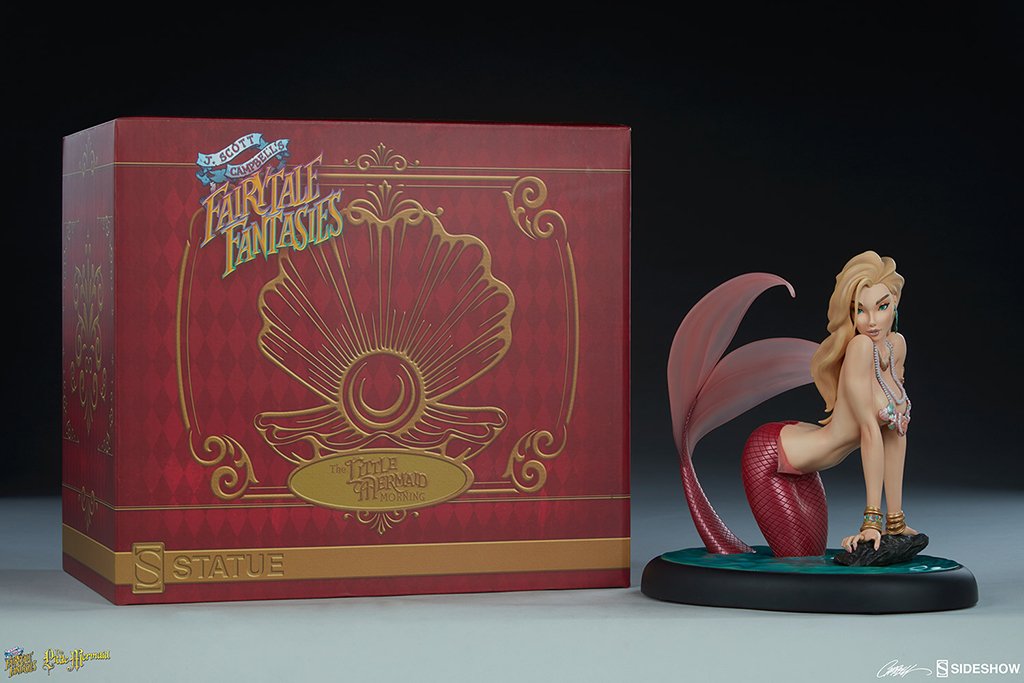 (SOLD OUT) FairyTale Fantasies The Little Mermaid 'Morning' statues - SIGNED
