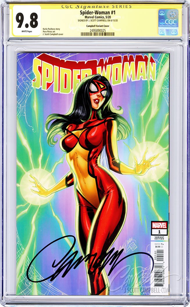 CGC 9.8 SS Spider-Woman #1 'retail' JSC