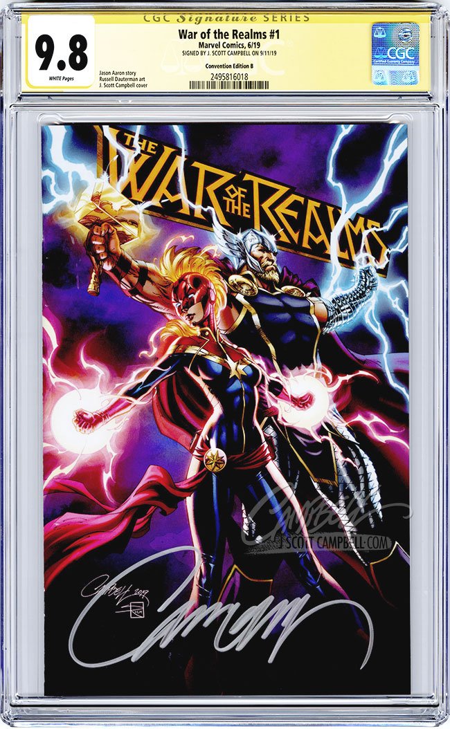 CGC 9.8 SS War of the Realms #1 'FanExpo' cover B 'VIP' JSC