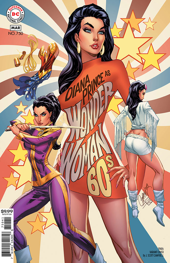 Wonder Woman #750 1960s J. Scott Campbell