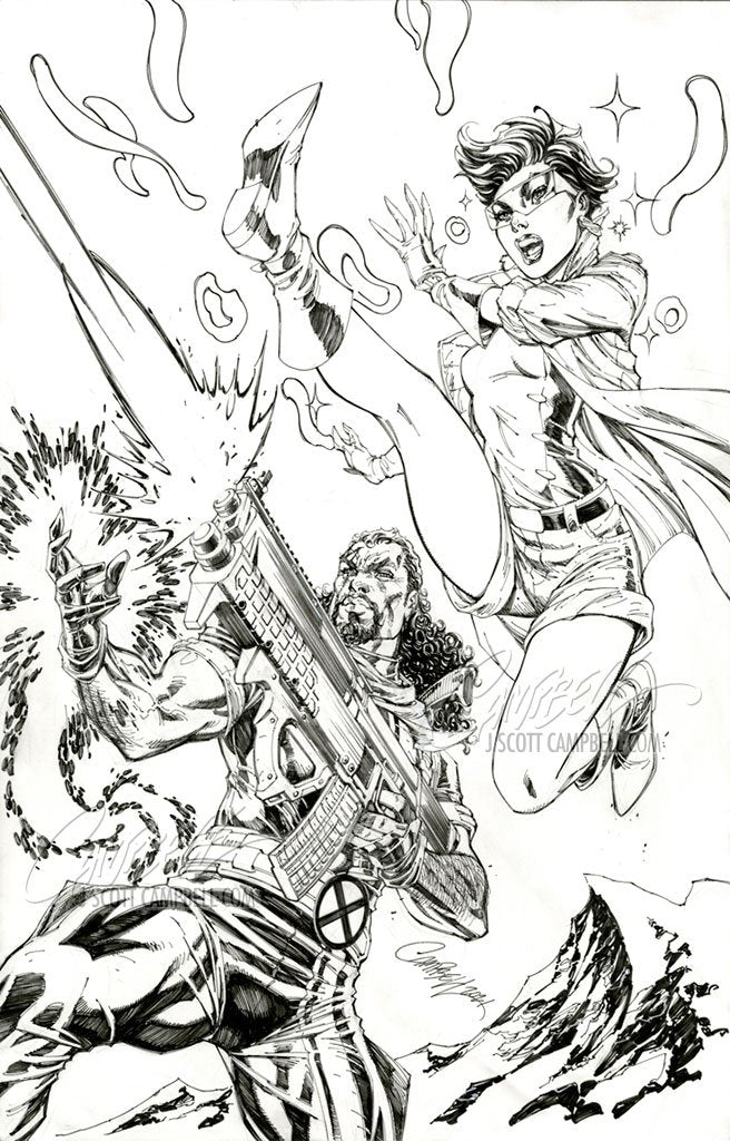 Original Art: X-Men Legends #1 JSC EXCLUSIVE cover D